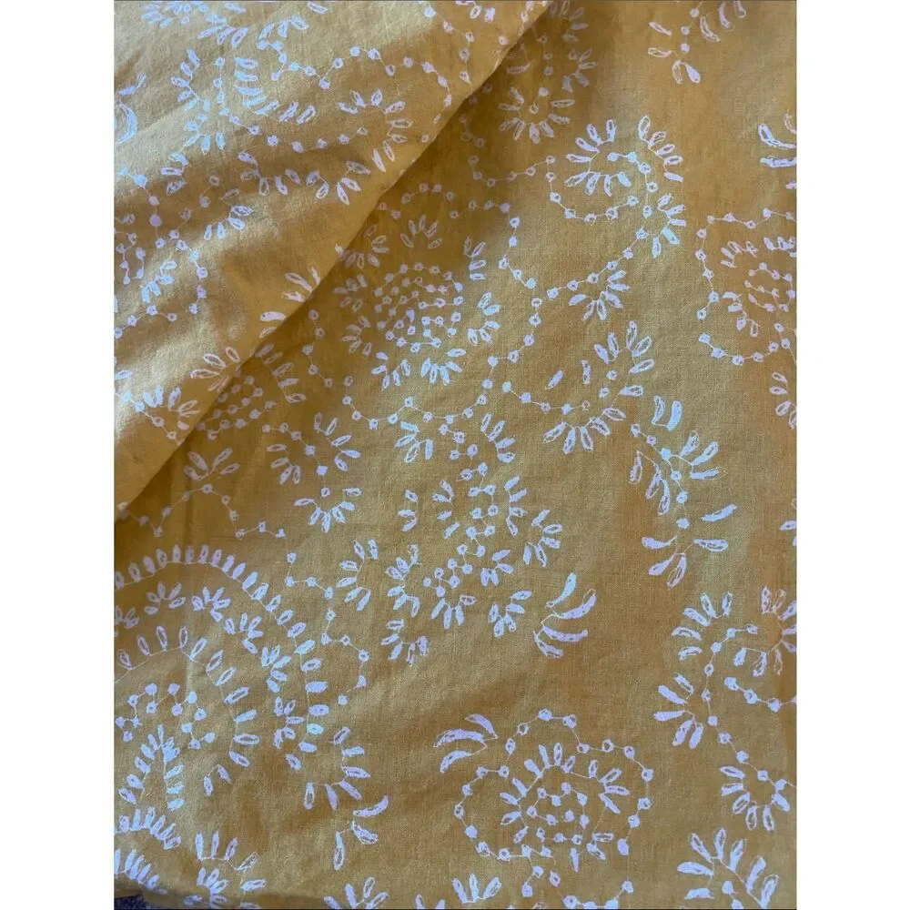 Ikea Yellow Floral Print Standard size Pillowcase Set